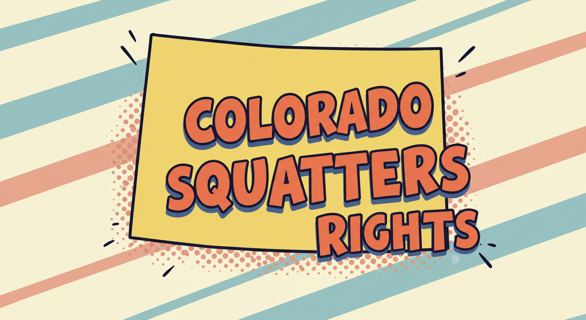 Colorado Squatters Rights text on outline of the state of Colorado