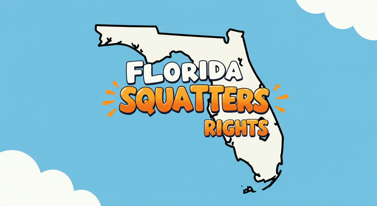 Florida Squatters Rights text on outline of the state of Florida