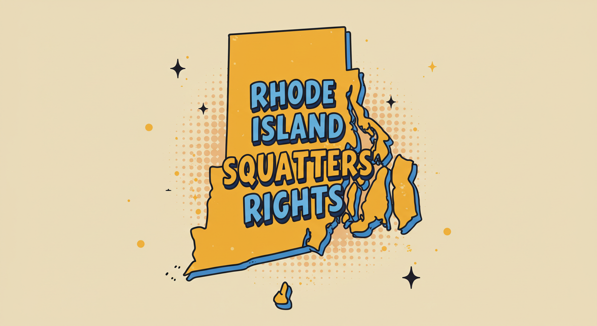 Rhode Island Squatters Rights text overlayed over the drawing of the state of Rhode Island